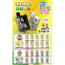 正品 Fog Trap 12000口拋棄式電子煙 蠟筆小新 LABUBU聯名款