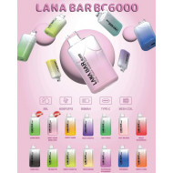 正品 LANA一次性6000口電子煙 LANA拋棄式6000口