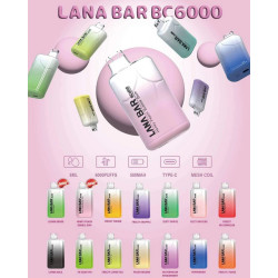 正品 LANA一次性6000口電子煙 LANA拋棄式6000口