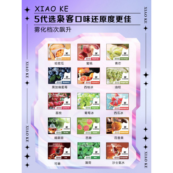 正品 XIAOKE五代煙彈 梟客XIAOKE五代霧化彈